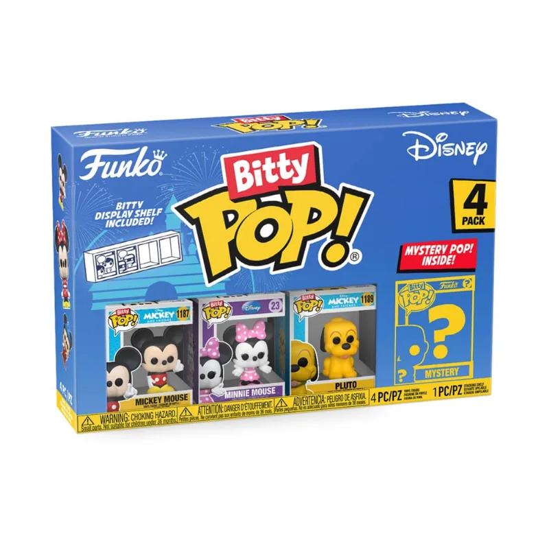 Funko Bitty Pop!: Disney - Mickey Mouse (pacote com 4)