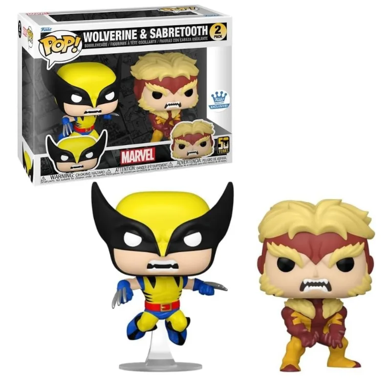 Funko Pop Marvel X-men Wolverine & Sabretooth 2pack
