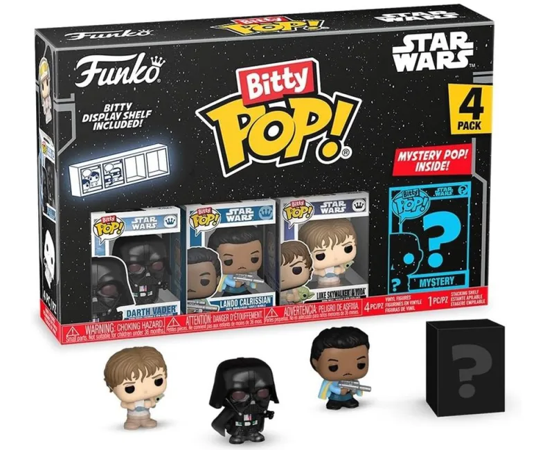 Pop! Bitty Star Wars Darth Vader, Lando e Luke Funko 83671 - LC