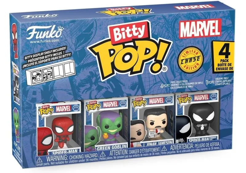 Spider-Man - Spider-Man (4 Pack) - Funko Bitty Pop - LC