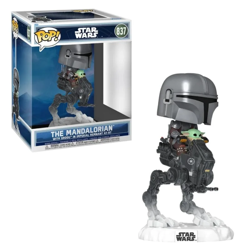 Funko Pop Star Wars 837 The Mandalorian & Grogu In At-Rt - Funko