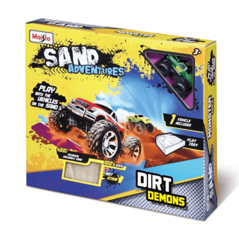 Arena e Mini Veículo - Sand Adventure - Dirt Demons - Maisto MAI11501
