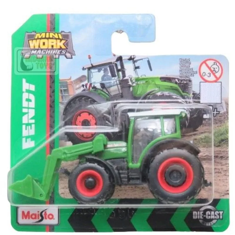 Trator Fendt Vario Escavadeira - Mini Work Machines - 1/64 - Maisto