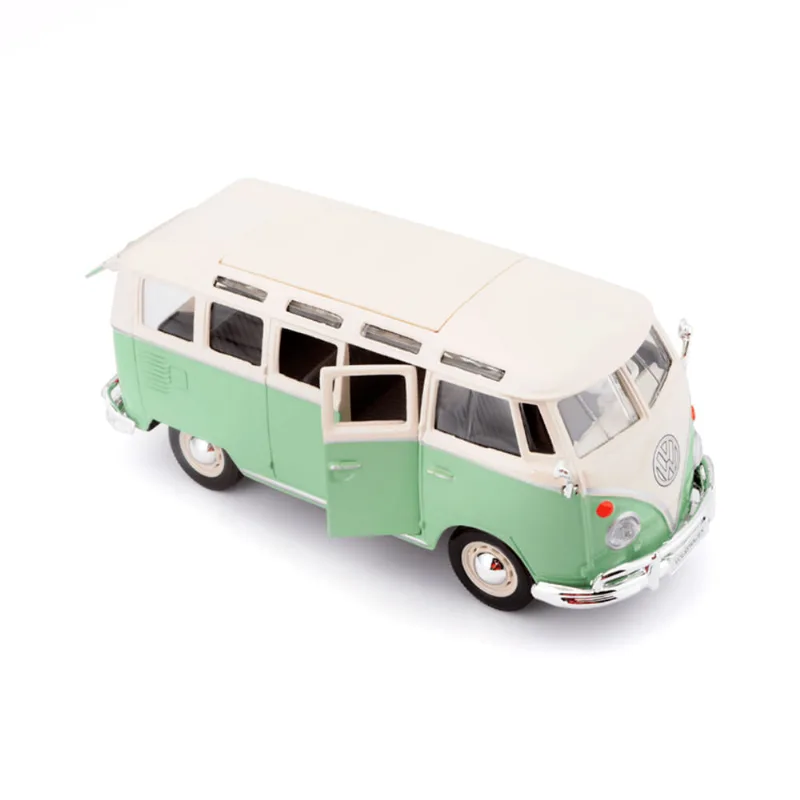 Miniatura Carro Maisto Volkswagen Kombi Samba 1:25 Verde