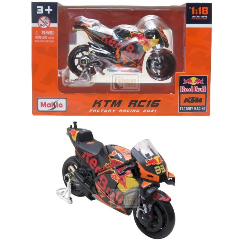 KTM RC16 2021 - Brad Binder #33 - Red Bull KTM Factory Racing - Moto GP - 1/18 - Maisto