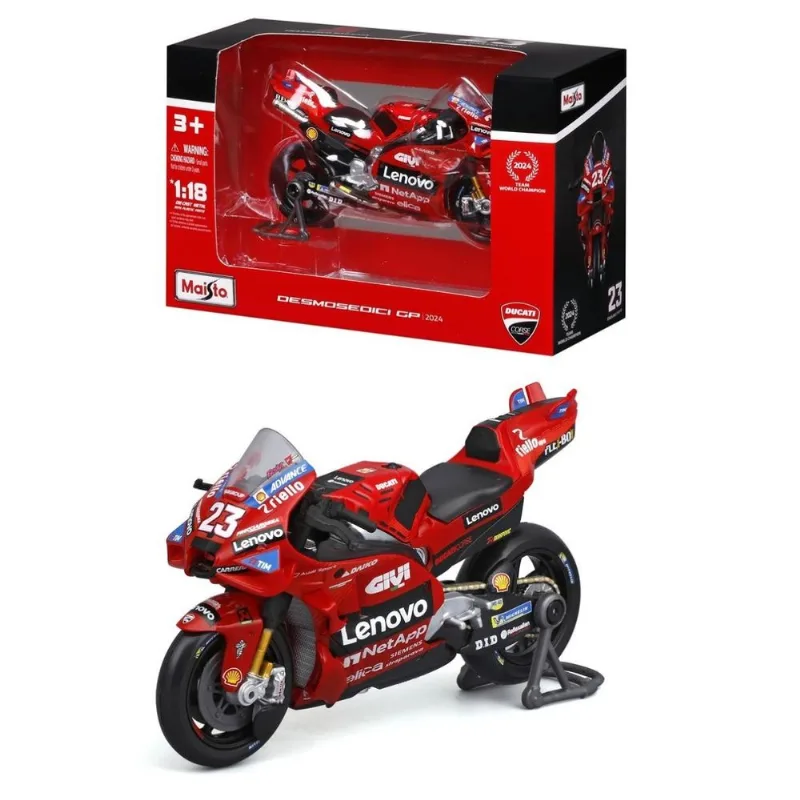 Ducati Desmosedici Lenovo Team - Enea Bastianini #23 - Moto GP 2024 - 1/18 - Maisto