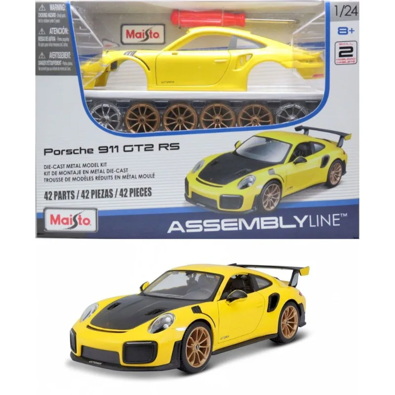 Porsche 911 GT2 RS - Kit em Metal p/ Montar - Assembly Line - 1/24 - Maisto