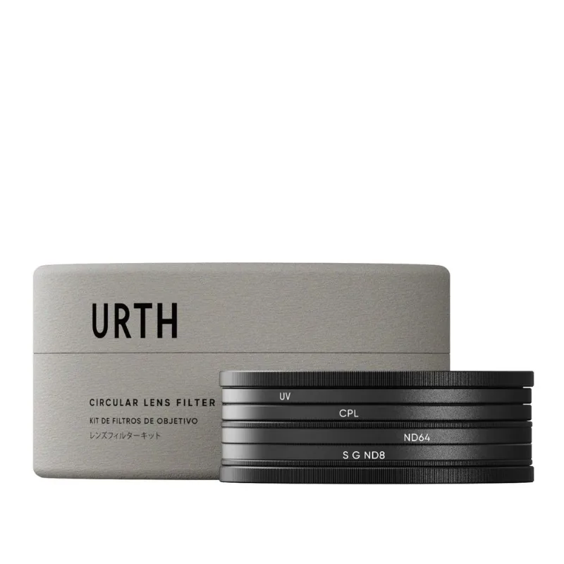 Kit De Filtro De Lente Urth 43mm 4 Em 1 Uv, Cpl, Nd64, Soft Grad Nd