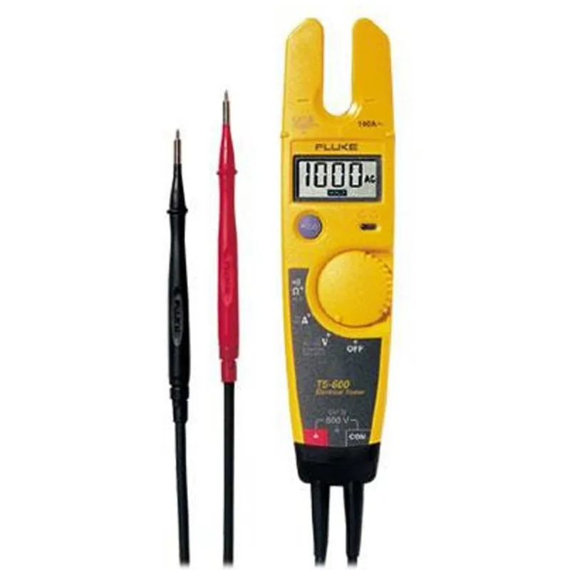 Testador Elétrico Achatado Fluke T5-1000 - CAT III 1000V 648219 - 2 Anos de Garantia