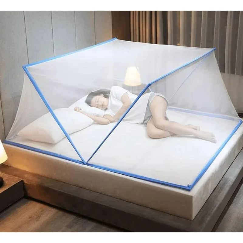 Super Mosquiteiro Para Cama 135x190x85 Tela Dobrável Portátil