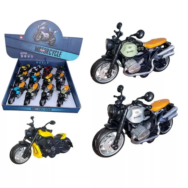 Super Motos De Fricçao De Ferro Em Miniatura Dragster Hd C/ Som E Led