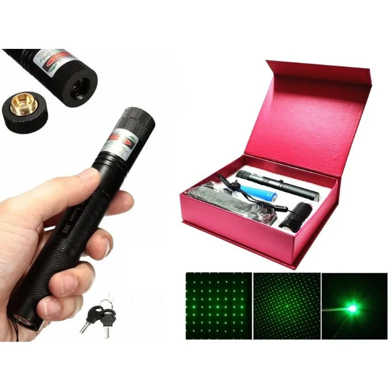 Ultra Caneta Laser Verde Ultra Forte Super Alcance A Prova D'agua 200.000mw