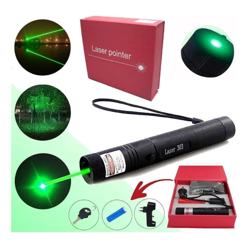 Ultra Caneta Laser Pointer Verde Ultra Forte Alcance 50Km