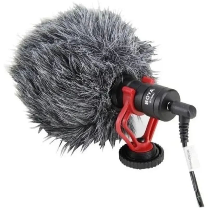 By-mm1 Boya Microfone Condensador Cardioide Para Vídeos Com Qualidade Profissional Cor Preto
