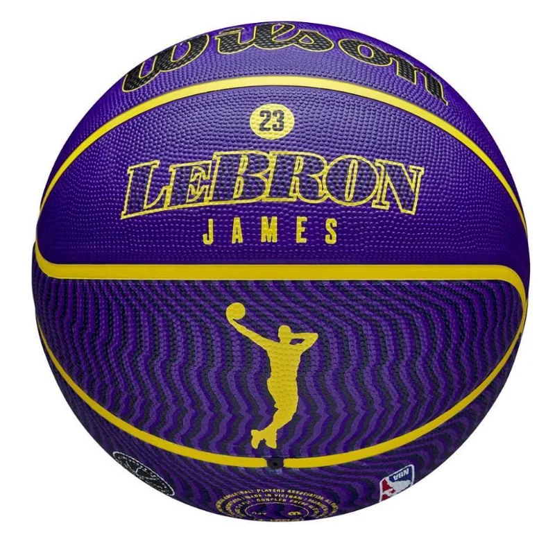 Bola De Basquete Wilson Nba Lebron James Player Icon Roxo