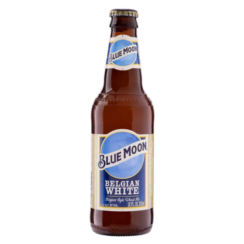 KIT CERVEJA BLUE MOON LONG NECK 355ml 4 UNIDADES + COPO - Blue Moon