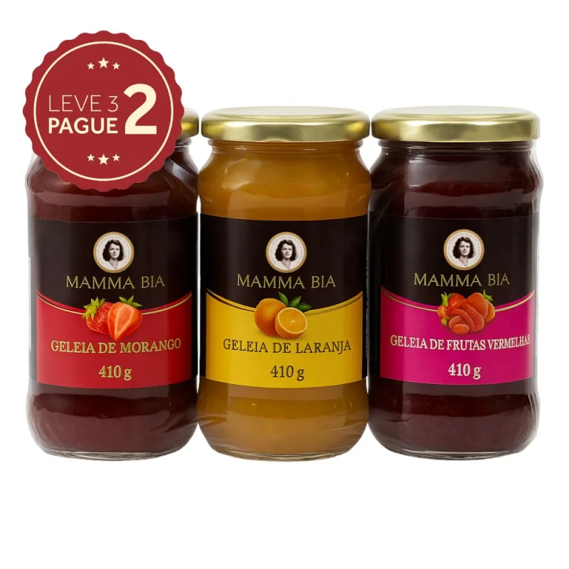 Geleia Polonesa Mamma Bia Sabores 410g Leve 3 Pague 2 KIT PRONTO - Mamma Bia
