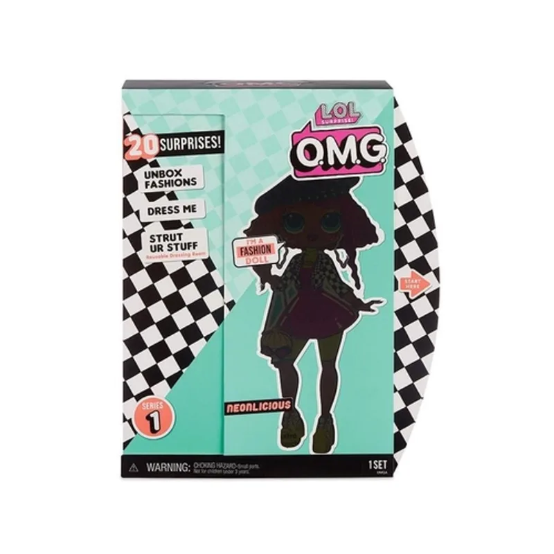 Boneca Lol Surprise Neonlicious O.m.g Teen 8934 - Candide
