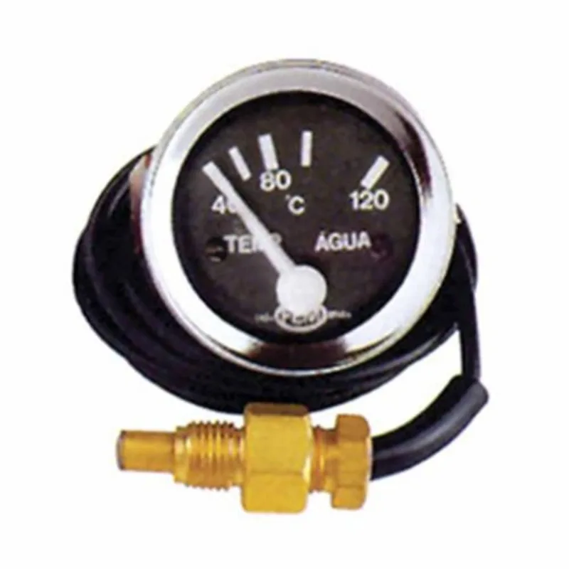 12M01050 Indicador De Temperatura De Água 2,50 Metros 52Mm Universal Redondo Rosca 5/8X18 Escala 40