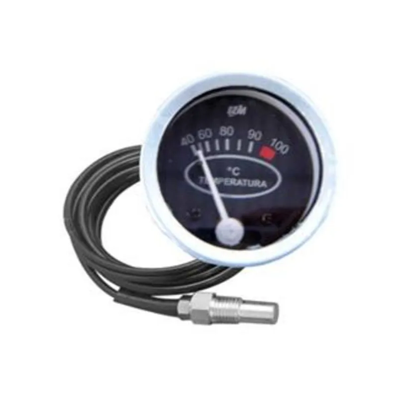 12M01141 Indicador De Temperatura De Água 2,5 Metros 60Mm Universal Com Meia Luz Rosca M14X1,5 Escal