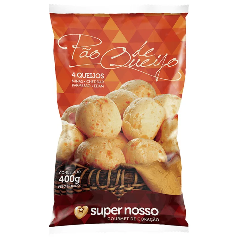 Pão de Queijo Super Nosso Gourmet Pacote 400 g