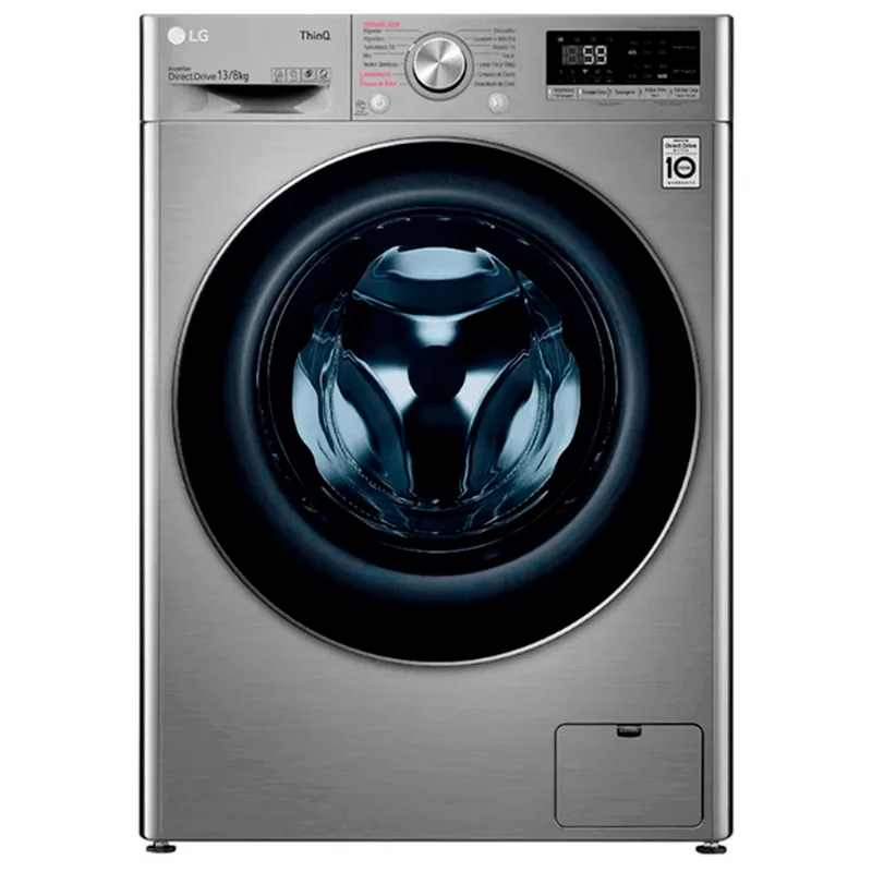 Reembalado Lava e Seca LG 13kg VC4 em aço escovado 110V