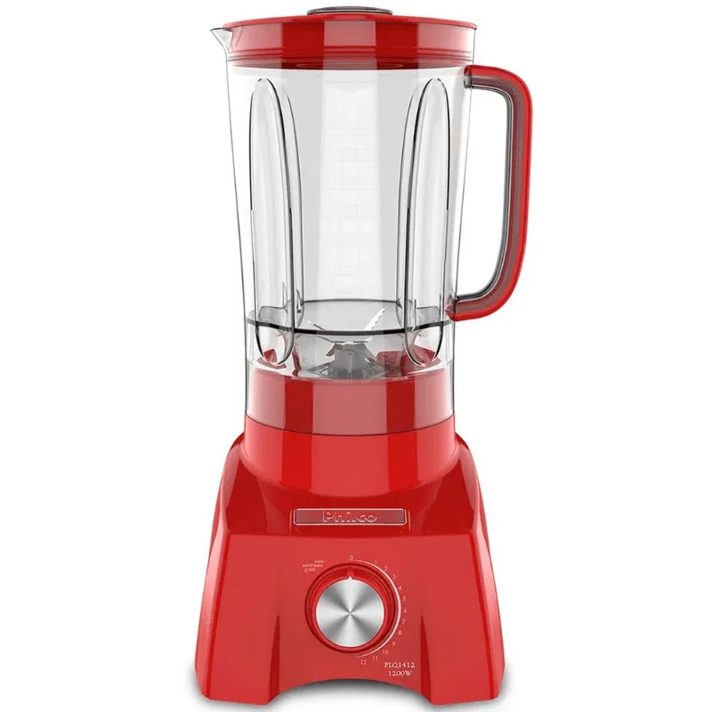 Reembalado Liquidificador Philco PLQ1412 3L 12 velocidades Pulsar Autolimpeza Vermelho 220V