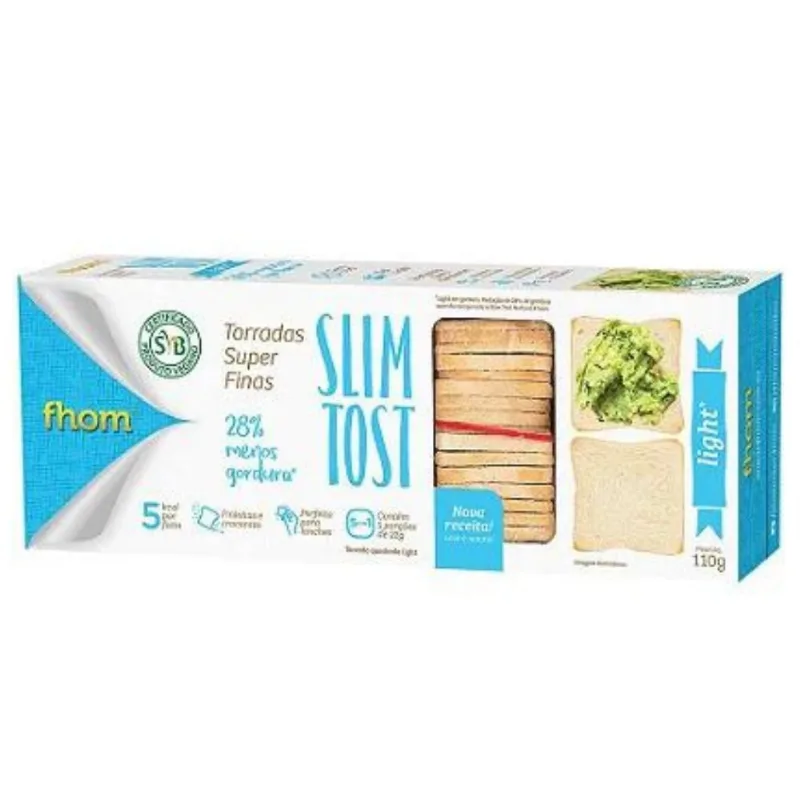 Torrada Fhom Slim Tost Light Kit Leve A Vida Leve 110 G