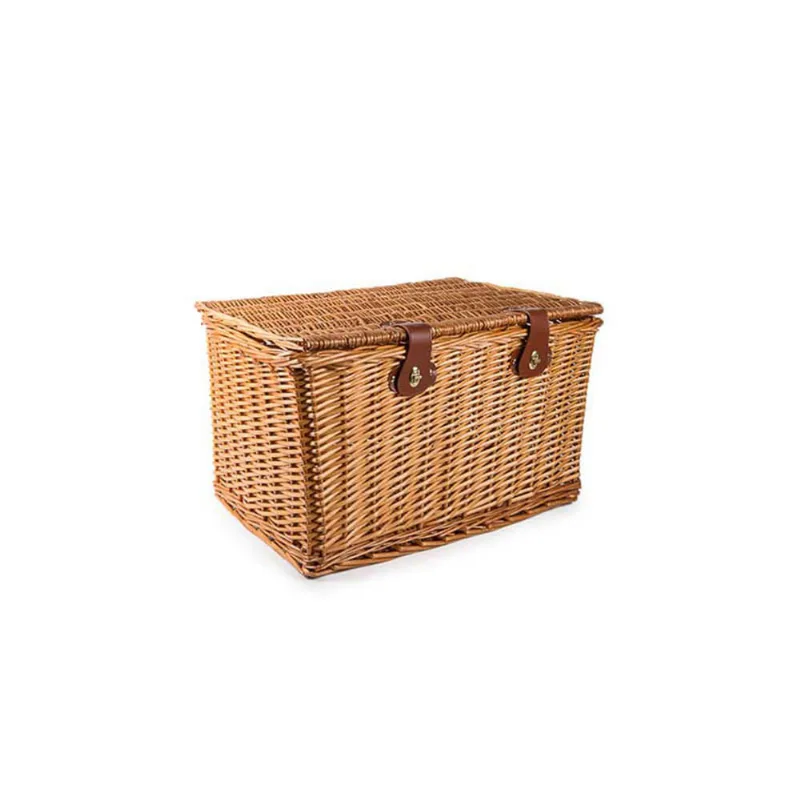 Baú de Vime Grande Vazio Craftwork Quadrado 80x40x30cm