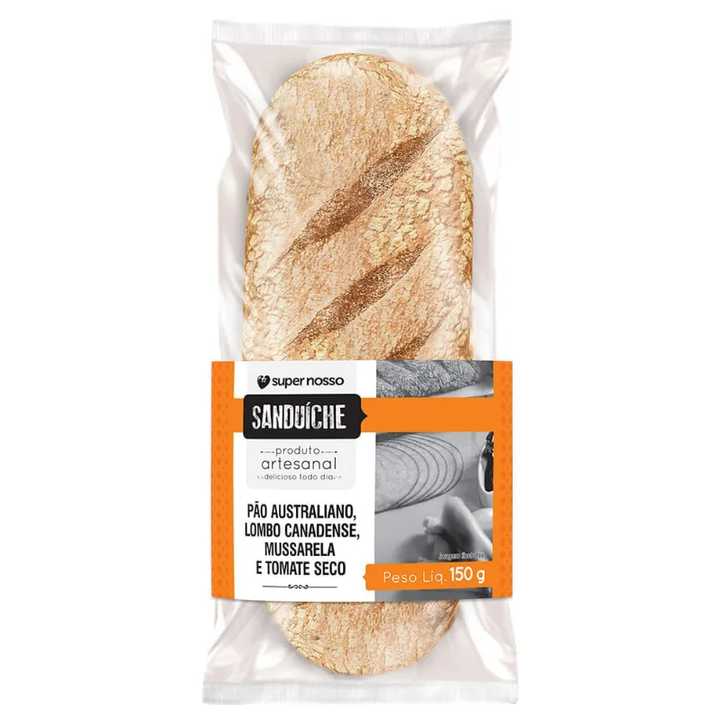 IND SANDUICHE SN 150G LOMBO CANAD Sanduíche de Lombo Canadense Supernosso 150g