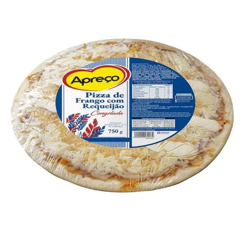 Pizza Apreço Congelada Frango Com Requeijão 750g