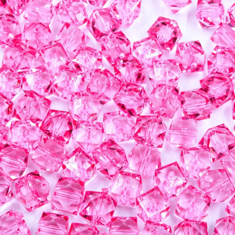 Quadrado Passante 14Mm Em Acrilico Com 500Gr 007 - Rosa Pink