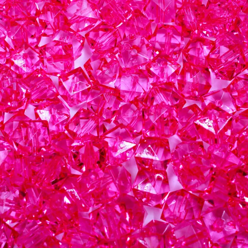 Quadrado Passante 14Mm Em Acrilico Com 500Gr 230 - Pink