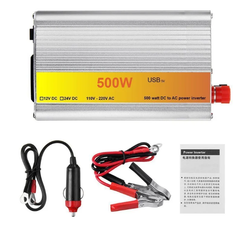 Inversor De Energia Veicular 12v Para 220v 500w Tomada E Usb