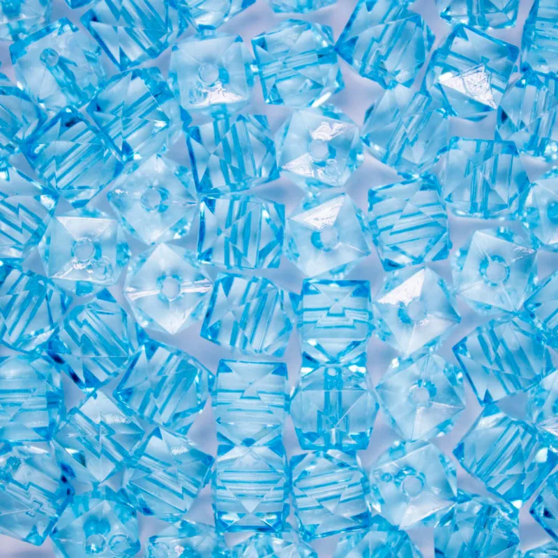 Quadrado Passante 12Mm Em Acrilico Com 500Gr 040 - Azul 040