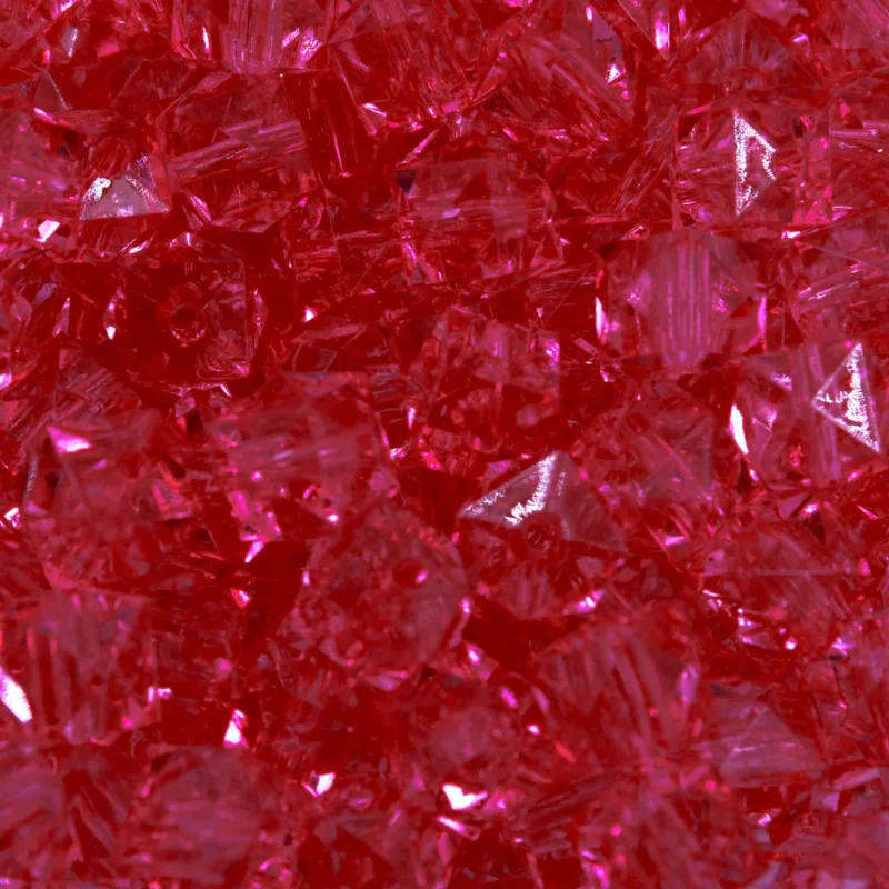 QUADRADO PASSANTE 10MM EM ACRILICO COM 500GR V08 - Rosa Pink V08
