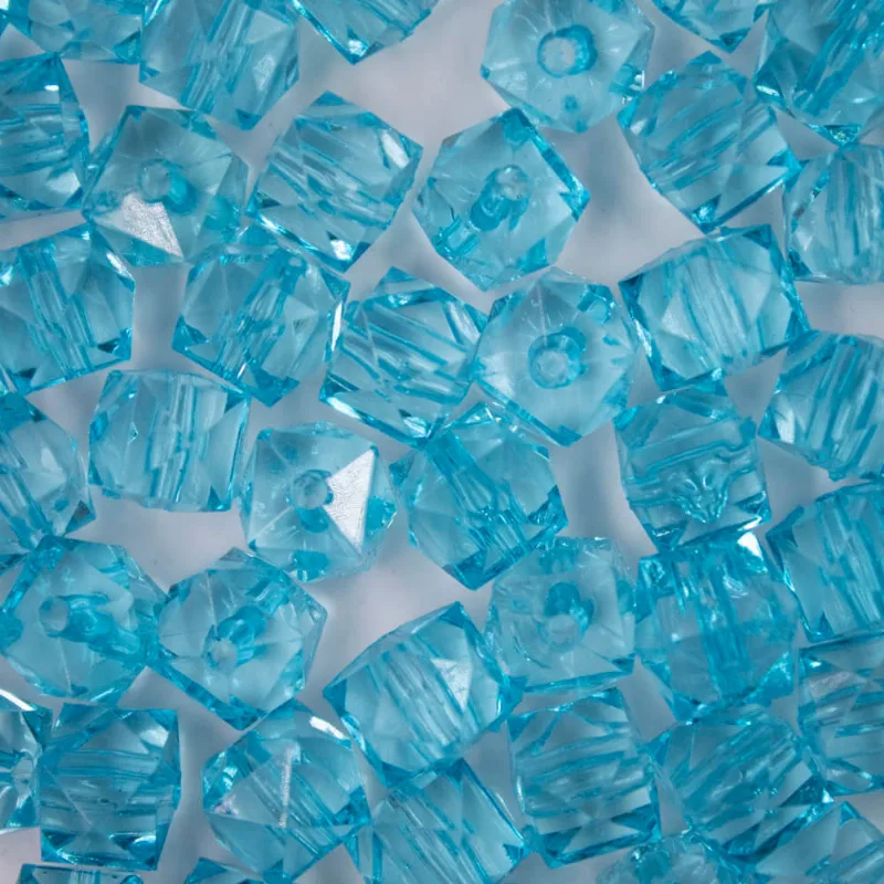 QUADRADO PASSANTE 10MM EM ACRILICO COM 500GR 040 - Azul 040