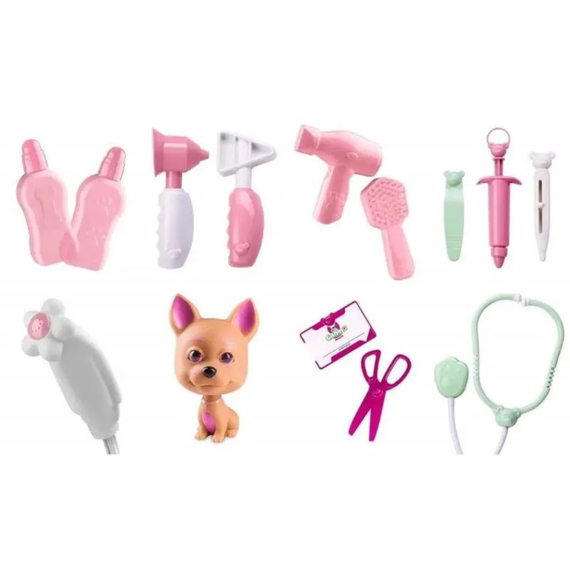 Doutor Canino - Roma Brinquedos - Maleta Rosa roma jensen