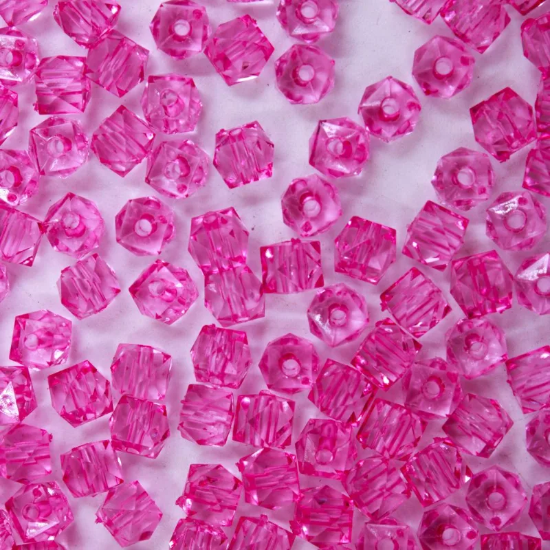 QUADRADO PASSANTE 06MM EM ACRILICO COM 500GR 007 - Rosa Pink