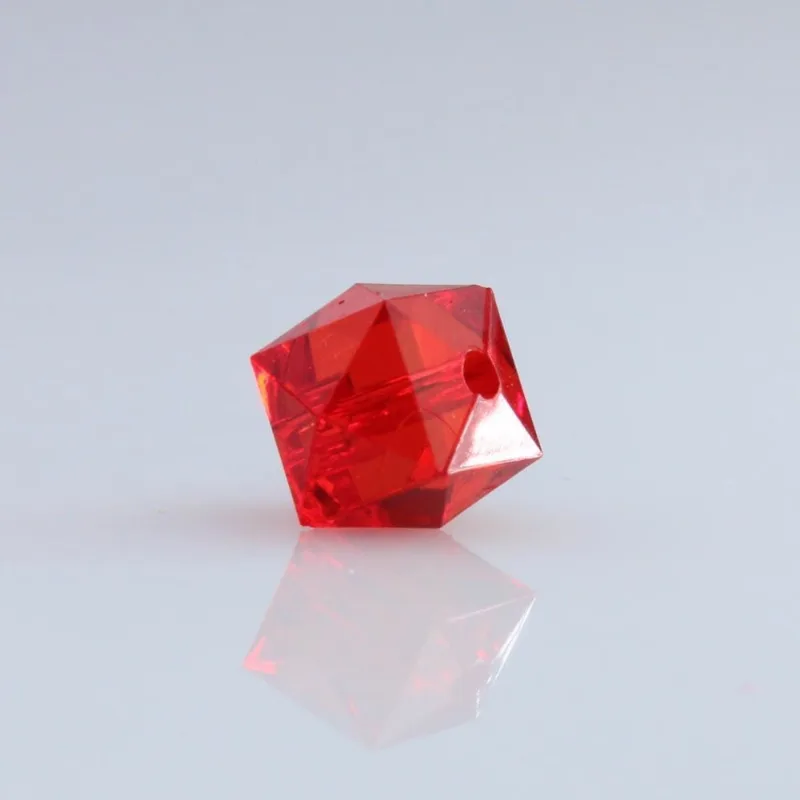 QUADRADO PASSANTE 06MM EM ACRILICO COM 500GR 012 - Vermelho 12
