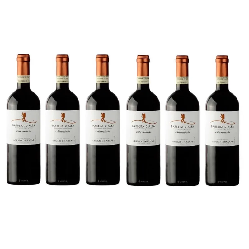 Kit 6 Vinho Barbera Dalba Marminela Abrigo Giovanni 750Ml - Não Disponível