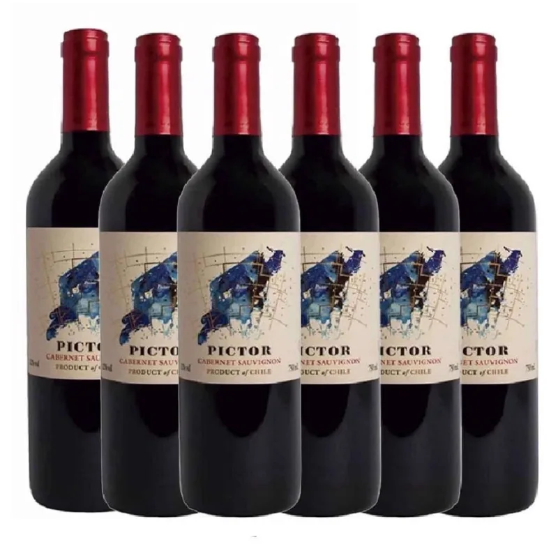 Kit 6 Vinho Tinto Chileno Pictor Cabernet Sauvignon 750Ml