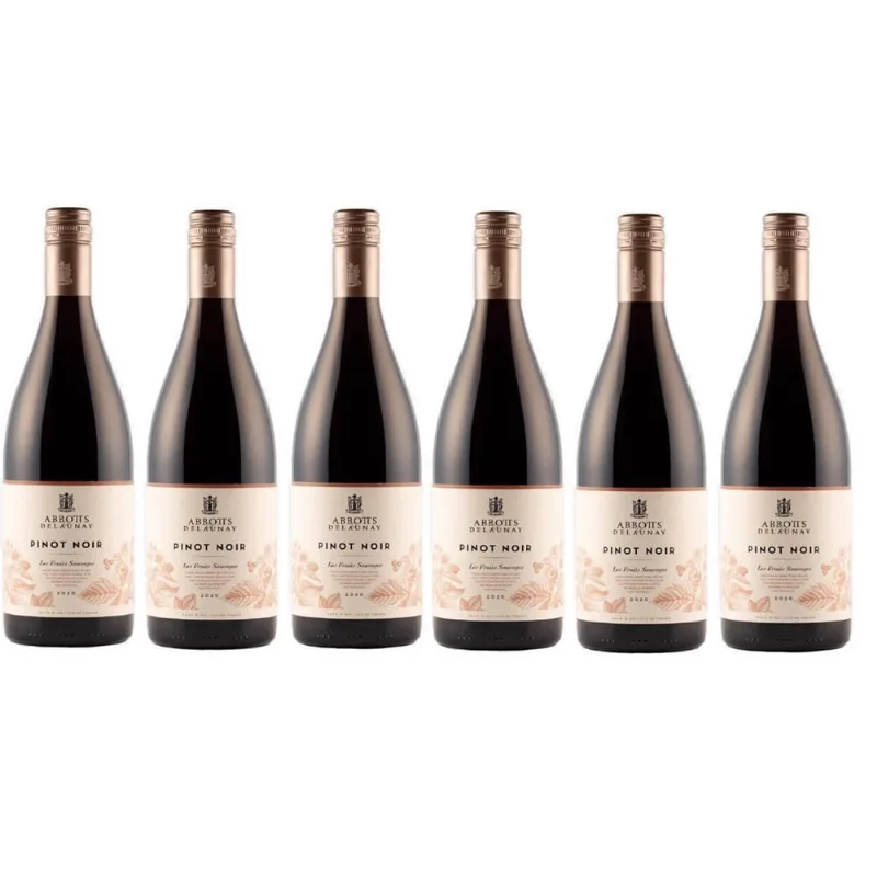 Kit 6 Vinho Tinto Frances Abbotts E Delaunay Pinot Noir 750M