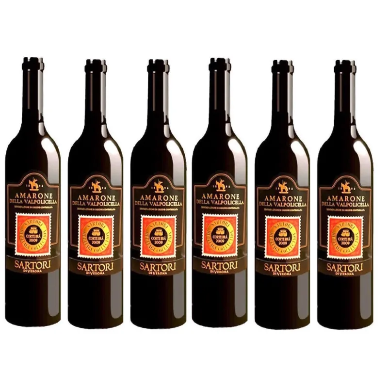 Kit 6 Vinho Amarone Della Valpolicella 2009 Sartori Numerado