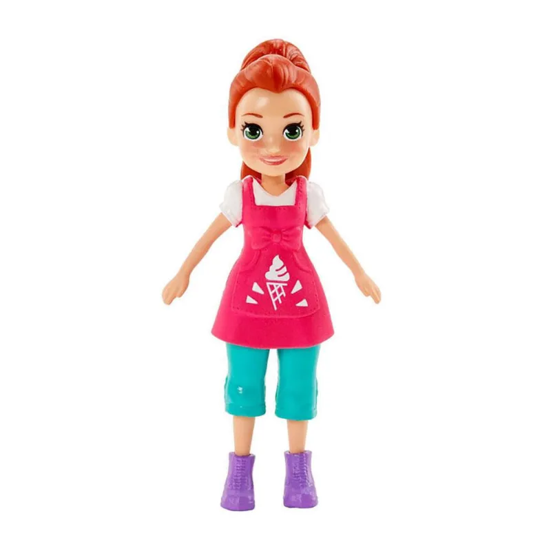 Boneca Polly Pocket - Atividades de Verao - Stand de sorvetes da Lila mattel