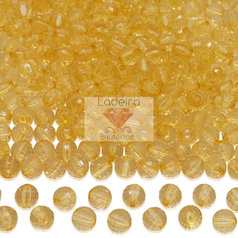 GLOBINHO PASSANTE 08MM EM ACRILICO COM 500GR 0610 - Bege 0610