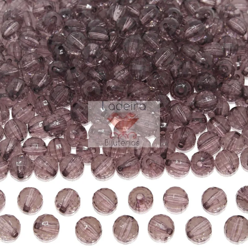 GLOBINHO PASSANTE 08MM EM ACRILICO COM 500GR 070 - Fume