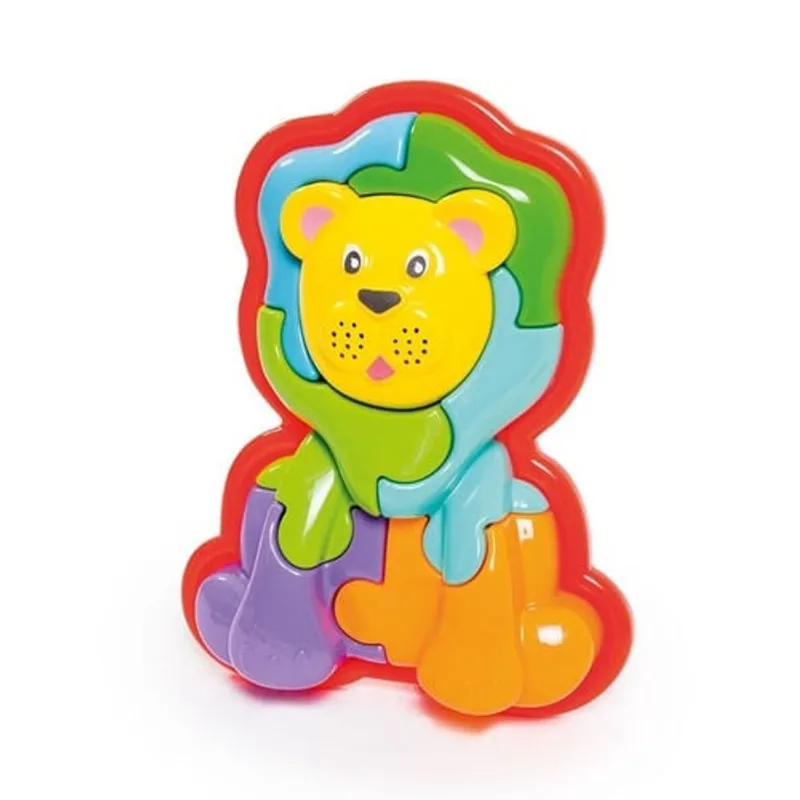 Animal Puzzle 3D Leao - Amarelo - ta te ti industria E