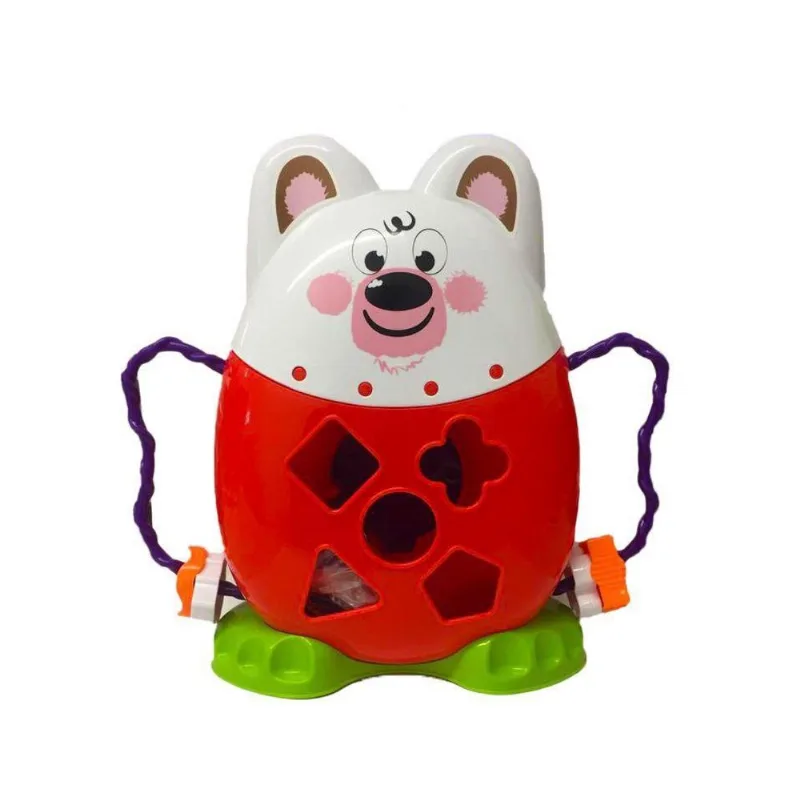 Amigo Pet Ursinho Formas Didaticas Para Encaixar Colorida - Vermelho ta te ti industria E