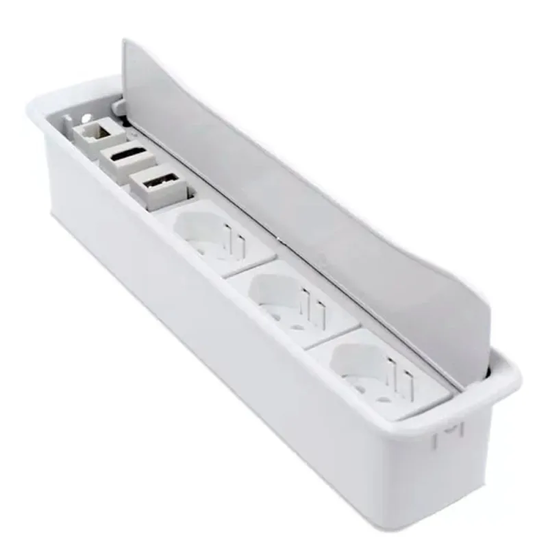 Caixa de Tomada New Slim - 3 Tomadas, RJ45, hdmi - Oferta - Não Disponível